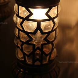 3 Glass Standing Lamp, Morocco Lantern, Chandelier, Turkish Light, Standing Floor Standing Lamp, Morocco Lamp, Turkey Light - thumbnail 4