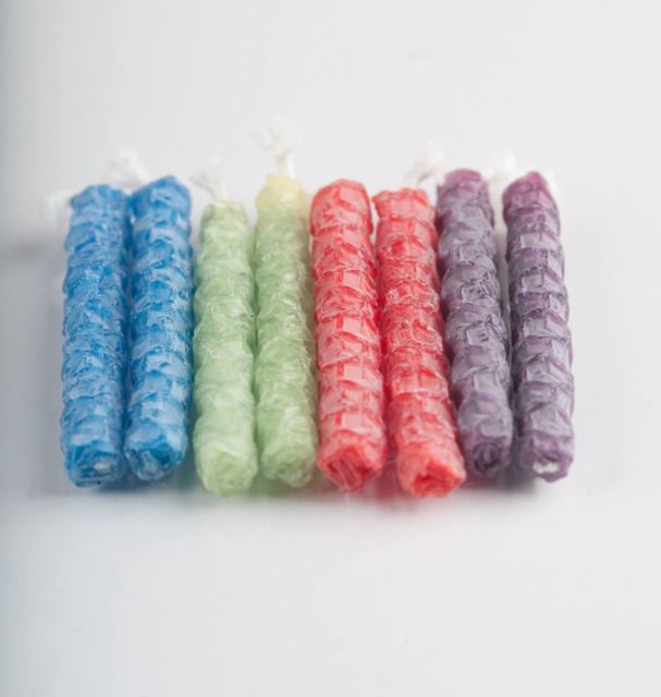 Hanukkah Rolled Beeswax Candles - image 1