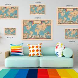 Vintage Jamaica Map Print 1851 Wall Art - thumbnail 4