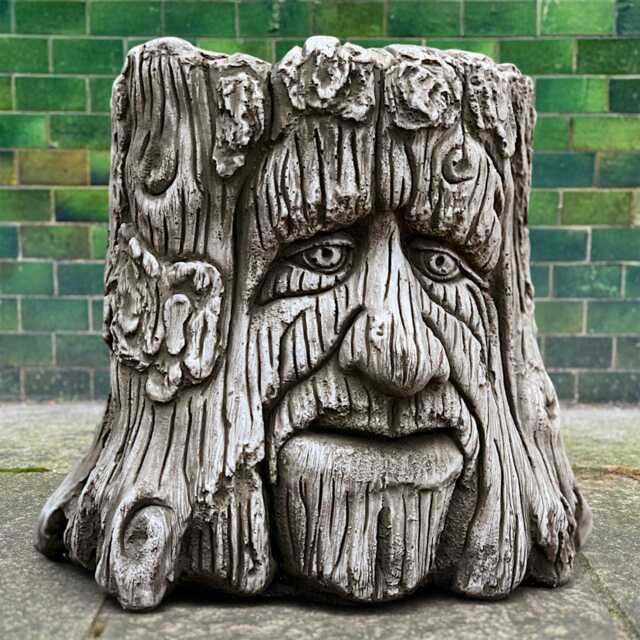 Outdoor Tree Planter Figurine Concrete Flower Pot Sculpture Cement Decoration Stone Garden Plant Ornament Flower Lover Gift - image 1