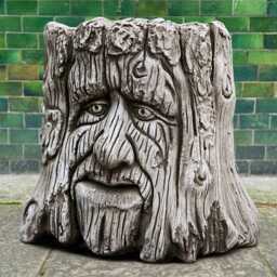 Outdoor Tree Planter Figurine Concrete Flower Pot Sculpture Cement Decoration Stone Garden Plant Ornament Flower Lover Gift - thumbnail 3
