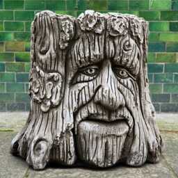 Outdoor Tree Planter Figurine Concrete Flower Pot Sculpture Cement Decoration Stone Garden Plant Ornament Flower Lover Gift - thumbnail 1