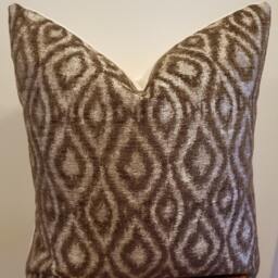 3 Colors.chenille Mediterranean.almond.brown.pillow Covers.ikat.throw Pillows.slipcover.toss Pillow.cushion Cover.lumbar Pillow.fall.winter - thumbnail 4
