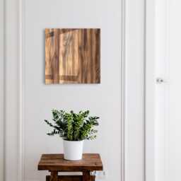 Wooden Texture Wall Mounted Key Cabinet, Brown Industrial Box, Rustic Textures, For Lovers Of Nature & Warm Interiors