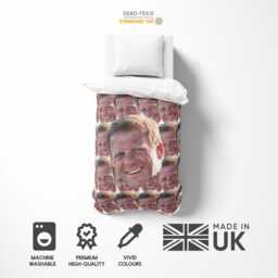 Funny Personalised Custom Made Photo Upload Collage Kids Single Size Bed Duvet Cover + Pillowcase Option Set His Her Decoration - thumbnail 2