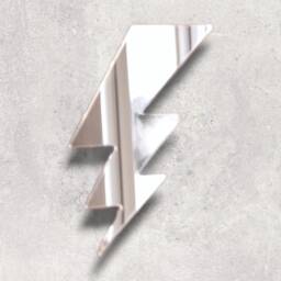 Lightning Bolt Acrylic Mirror Wall Art Personalized Engraving - thumbnail 2