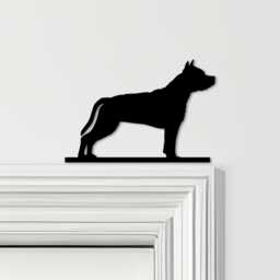 Door Topper American Staffordshire Terrier Dog Various Colours Decorative Sign - Novelty Wall Decor, Frame Art, Art - thumbnail 1