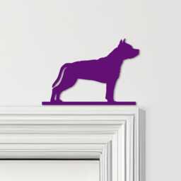 Door Topper American Staffordshire Terrier Dog Various Colours Decorative Sign - Novelty Wall Decor, Frame Art, Art - thumbnail 4