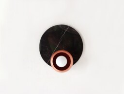 Copper & Black Veined Marble Flush Mount Vanity Sconce Light Kitchen Wall Fixture Lighting - thumbnail 1