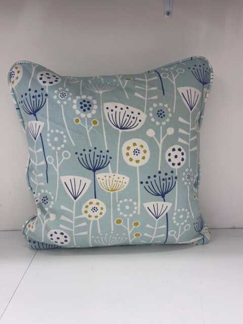 Duck Egg Blue Flower Scandi Square Cushion Made To Measure Various Sizes in Suffolk - image 1