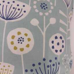 Duck Egg Blue Flower Scandi Square Cushion Made To Measure Various Sizes in Suffolk - thumbnail 2