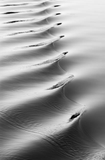 Black & White Beach Photo Print Northern Michigan Waves - image 1