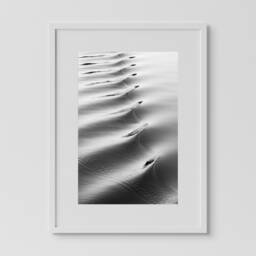 Black & White Beach Photo Print Northern Michigan Waves - thumbnail 3