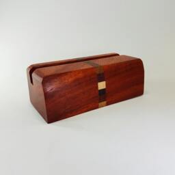 Exotic Wood Business Card Holder Paduk, Cherry, Wenge, Maple - thumbnail 3