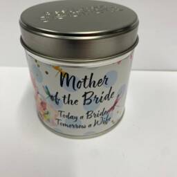Wedding Party Candle in A Tin Bridesmaid, Mother Of Bride, Vegan - thumbnail 2