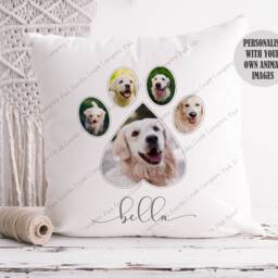 Personalised Pet Cushion, Pillow, Gift From Dog, Dog Keepsake Lover Gift, Dad Mum Owner - thumbnail 2