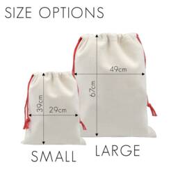 Personalised Linen Christmas Sack - Watercolor Snowflake Design - thumbnail 3