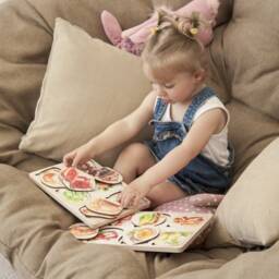 Food Grows Puzzle, Toddler Educational Toy, Birch Plywood - thumbnail 2