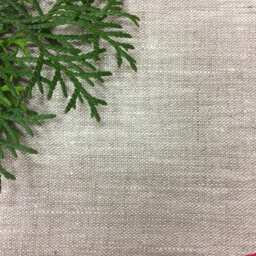 Handmade Linen Christmas Tree Skirt Rustic Burlap Decor - thumbnail 2
