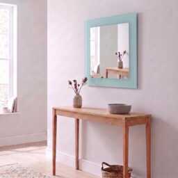 Modern Frosted Edge Square Wall Mirror - 40x40cm Bathroom Vanity Glass Home D??cor - thumbnail 1