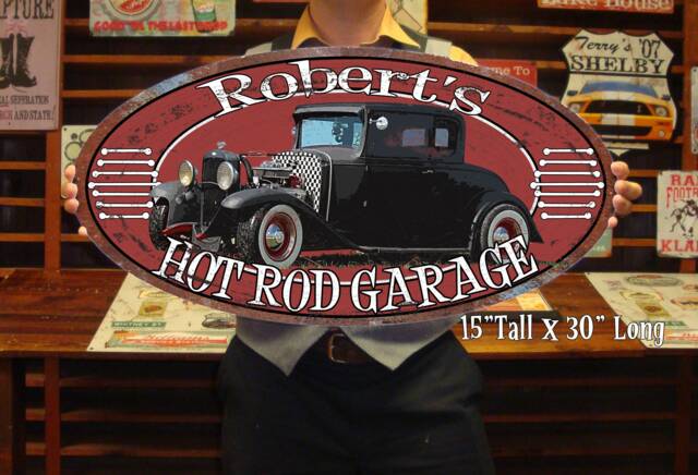 Custom Car Tin Sign - Personalized Garage Decor, Auto Wall Art - image 1