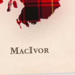 Clan Macivor Scottish Tartan Map - Of Scotland Family Wall Decor, Ready To Hang - thumbnail 4