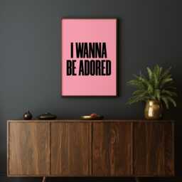 I Wanna Be Adored Print Retro Music Lyric Wall Art - thumbnail 3