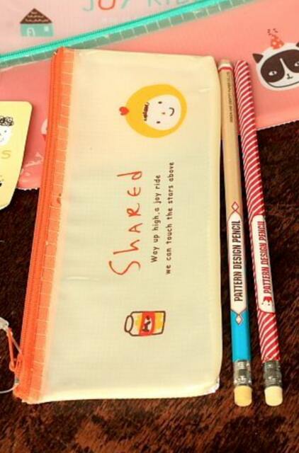 Kawaii Pen Storage - Marker Organization Case- Stationery Pouch With Mesh Back K32.15 - image 1