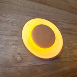Contemporary Ambient Wall Lamp, Circular Ceramic Design - Naaya Obscura - thumbnail 2