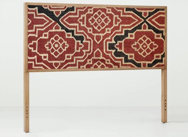 Handmade Kilim Headboard Rug, Upholstery FabricRug Only - image 1