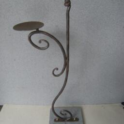 Vase Holder Or Candle Wrought Iron For Garden - thumbnail 2