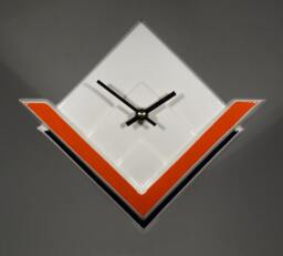 Echo Of Deco British Art Pottery Inspired Marconi 1 Wall Clock