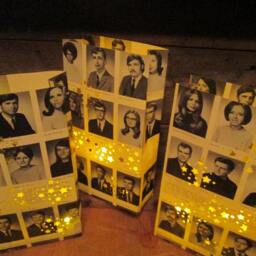 5 Yearbook Luminaries, Reunion Decor, Custom Made From Your Pages, Decor For High School & College Reunions, Retro, Class - thumbnail 4