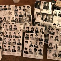 5 Yearbook Luminaries, Reunion Decor, Custom Made From Your Pages, Decor For High School & College Reunions, Retro, Class - thumbnail 2