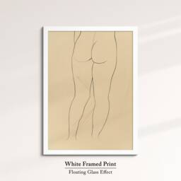 Minimalist Woman Body Line Art Drawing Framed Print & Canvas Female Wall Lady Poster Feminine Home Decor Interior Gifts For Her - thumbnail 3