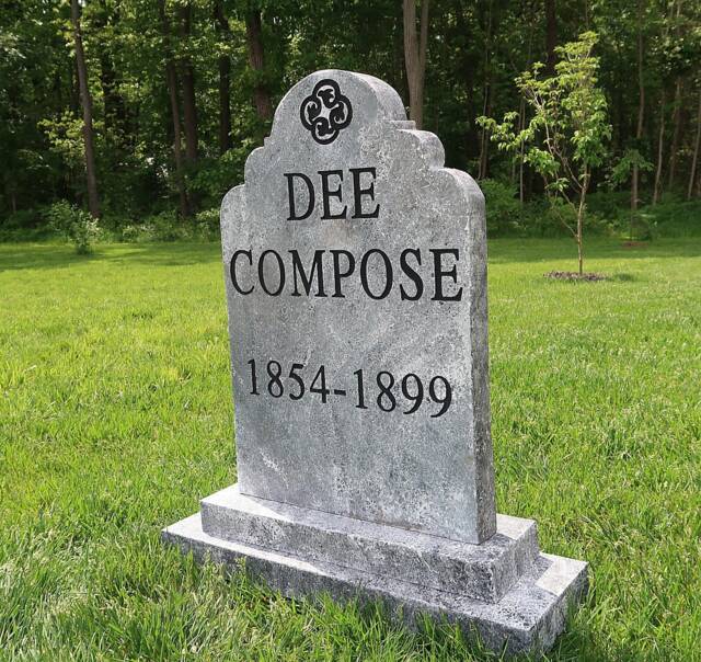 Dee Compose Silly Clever Halloween Tombstone Yard Prop - image 1