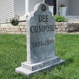 Dee Compose Silly Clever Halloween Tombstone Yard Prop - thumbnail 3