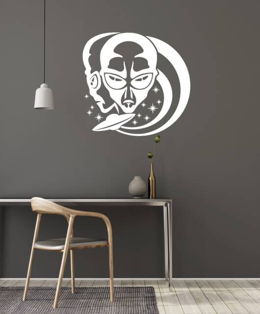 Alien Vinyl Wall Decal Ufo Area 51 Kids Child Room Home Interior Stickers Mural - #2954Di - image 1