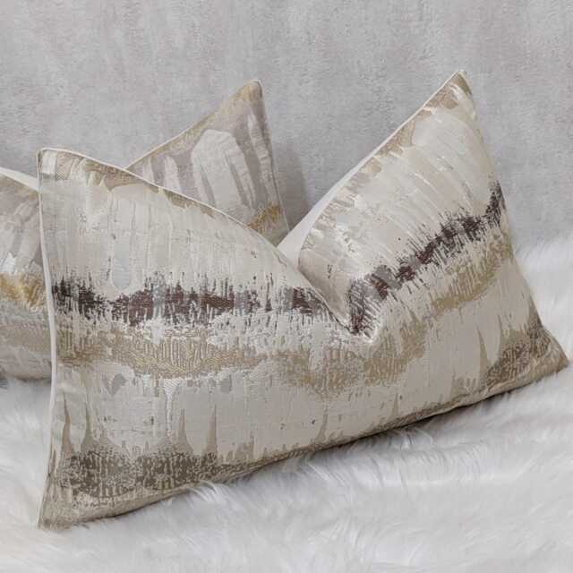 Aztec Inca Cream - Natural Mocha Cushion Cover, Inca Decorative Pillow Design, , Sofa Throw & Bed Rectangle Cover - image 1