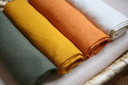Linen Baby Blanket Organic Crib Bedding Swaddle Girl Neutral Baby Gift Blanket - thumbnail 1