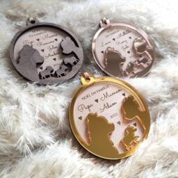 Personalized Christmas Bauble - Bear Family Family - thumbnail 2