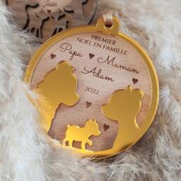 Personalized Christmas Bauble - Bear Family Family - thumbnail 3
