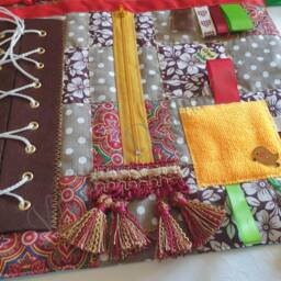 Fidget Quilt, Activity Blanket, Busy Blanket For Alzheimer's/Dementia, Occupational Therapy, Gift Grandfather, Senior - thumbnail 3