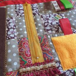 Fidget Quilt, Activity Blanket, Busy Blanket For Alzheimer's/Dementia, Occupational Therapy, Gift Grandfather, Senior - thumbnail 4