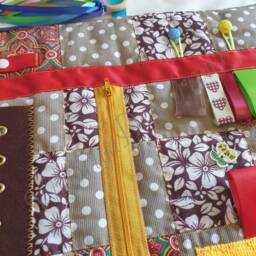 Fidget Quilt, Activity Blanket, Busy Blanket For Alzheimer's/Dementia, Occupational Therapy, Gift Grandfather, Senior - thumbnail 2