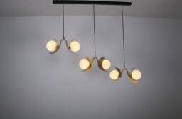 Kitchen Island D??cor Lighting, Flattened Glass Pendant Ceiling Lights, Decor Mid Century Light Fixture