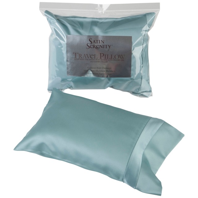 Satin Travel Pillow With Pillowcase Anti-Aging Beauty Sleep - image 1