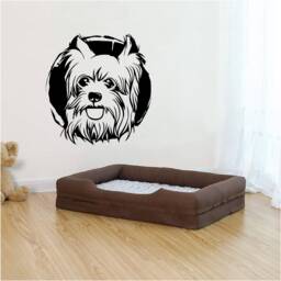 Westie Vinyl Wall Art, Decal, Sticker, Transfer, Mural, Removable, Decor, Rent Friendly, Interior, Exterior, Full Wall, Home Decor - 1020