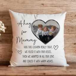 Personalised Mummy/Grandma Auntie Any Name Hug Photo Cushion - Mother's Day Gift Custom Keepsake - thumbnail 2