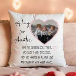Personalised Mummy/Grandma Auntie Any Name Hug Photo Cushion - Mother's Day Gift Custom Keepsake - thumbnail 3